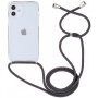 Прозрачен кейс с връзка за iPhone 12 / 12 Pro - сив