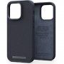 NJORD кожен кейс за iPhone 14 Pro - тъмносив