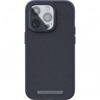 NJORD кожен кейс за iPhone 14 Pro - тъмносив