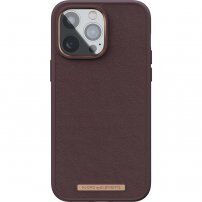 NJORD кожен кейс за iPhone 14 Pro Max - тъмнокафяв