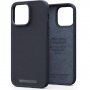 NJORD кожен кейс за iPhone 14 Pro Max - тъмносив