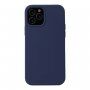 Силиконов кейс за iPhone 12 / 12 Pro - тъмносин