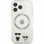 Karl Lagerfeld Karl and Choupette кейс с MagSafe за iPhone 13 Pro Max - прозрачен