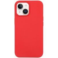 Силиконов кейс за iPhone 14 - светлочервен