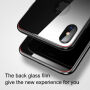 BASEUS твърдо задно стъкло за iPhone X / XS - бяло