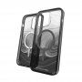 GEAR4 D3O Milan Snap Black Swirl прозрачен кейс с MagSafe за iPhone 14 Pro Max - черен