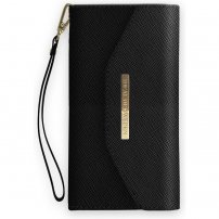iDeal Of Sweden Mayfair Clutch Black Saffiano калъф тип портмоне за iPhone X / XS / 11 Pro - черно
