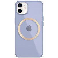 Лъскав прозрачен кейс с MagSafe за iPhone 11 - лилав