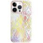 Кейс с мотив на змийска кожа за iPhone 14 Pro - жълт