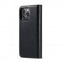 DG.MING 2в1 сваляем флип калъф за iPhone 14 Pro Max - черно