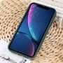 Защитен кейс с метална долна част за iPhone XR - зелен