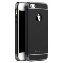 IPAKY елегантен кейс за iPhone 5 / 5S / SE (2016) - черен