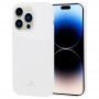 Goospery лъскав кейс от мека пластмаса за iPhone 14 Pro Max - бял