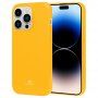 Goospery лъскав кейс от мека пластмаса за iPhone 14 Pro Max - жълт