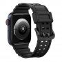 Устойчива силиконова каишка за Apple Watch 42mm / 41mm / 40mm / 38mm - черен