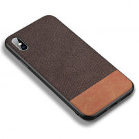 CAFELE луксозен кейс за iPhone XS / iPhone X - кафяв