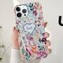 Лъскав кейс с нарисуван мотив за iPhone 13 Pro Max - Love