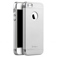 IPAKY елегантен кейс за iPhone 5 / 5S / SE (2016) - сребърен