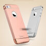 IPAKY елегантен кейс за iPhone 5 / 5S / SE (2016) - сребърен