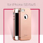 IPAKY елегантен кейс за iPhone 5 / 5S / SE (2016) - златно-розов