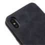 Ретро флип калъф за iPhone XS / iPhone X - сиво