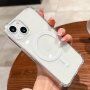 Прозрачен кейс с цветна рамка и MagSafe за iPhone 14 Plus - прозрачен