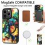 Кейс с геометричен мотив и MagSafe за iPhone 14 Pro Max - мозайка