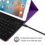 Безжична клавиатура и кейс за iPad 9,7" (2017 / 2018) / iPad Air - лилава