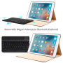 Безжична клавиатура и кейс за iPad 9,7" (2017 / 2018) / iPad Air - златна