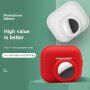 2в1 силиконов защитен калъф за AirPods Pro 2 (2022) / AirTag 1 / 2 - бял