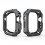 Устойчив калъф с мотив на въглеродни влакна за Apple Watch Ultra 49mm - черно