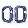 Устойчив калъф с мотив на въглеродни влакна за Apple Watch Ultra 49mm - синьо