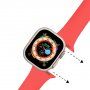 Силиконова каишка с метална магнитна закопчалка за Apple Watch Ultra 49mm / 46mm / 45mm / 44mm / 42mm - цвят мента