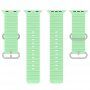 Силиконова океанска каишка за Apple Watch Ultra 49mm / 46mm / 45mm / 44mm / 42mm - зелен
