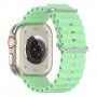 Силиконова океанска каишка за Apple Watch Ultra 49mm / 46mm / 45mm / 44mm / 42mm - зелен