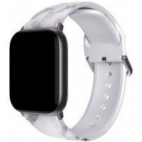 Каишка с мотив за Apple Watch 42mm / 41mm / 40mm / 38mm - сив мрамор