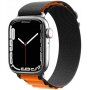 Найлонова каишка с алпински дизайн за Apple Watch 42mm / 41mm / 40mm / 38mm - оранжево-черен