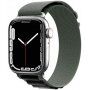 Найлонова каишка с алпински дизайн за Apple Watch 42mm / 41mm / 40mm / 38mm - маслинено-черна