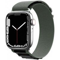 Найлонова каишка с алпински дизайн за Apple Watch 42mm / 41mm / 40mm / 38mm - маслинено-черна