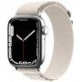 Найлонова каишка с алпински дизайн за Apple Watch 42mm / 41mm / 40mm / 38mm - бежов