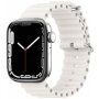 Силиконова океанска каишка за Apple Watch Ultra 49mm / 46mm / 45mm / 44mm / 42mm - бял