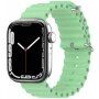 Силиконова океанска каишка за Apple Watch Ultra 49mm / 46mm / 45mm / 44mm / 42mm - зелен