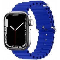 Силиконова океанска каишка за Apple Watch 42mm / 41mm / 40mm / 38mm - син