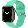 Силиконова каишка Ocean Ripple за Apple Watch 42mm / 41mm / 40mm / 38mm - цвят мента