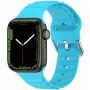 Силиконова каишка Ocean Ripple за Apple Watch 42mm / 41mm / 40mm / 38mm - син