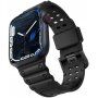 Устойчива силиконова каишка за Apple Watch 42mm / 41mm / 40mm / 38mm - черен