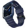 Устойчива силиконова каишка за Apple Watch 42mm / 41mm / 40mm / 38mm - тъмносин