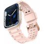 Устойчива силиконова каишка за Apple Watch 42mm / 41mm / 40mm / 38mm - розов