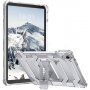 Устойчив прозрачен кейс със стойка за iPad 10,9" (2022) / 11" (2025) - прозрачен