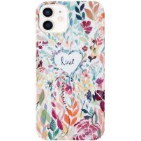 Лъскав кейс с нарисуван мотив за iPhone 12 / 12 Pro - Love